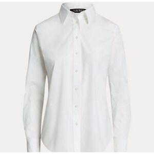 Womens Polo Ralph Lauren Cotton BroadclothLong-Sleeve White Shirt Size3xMint495